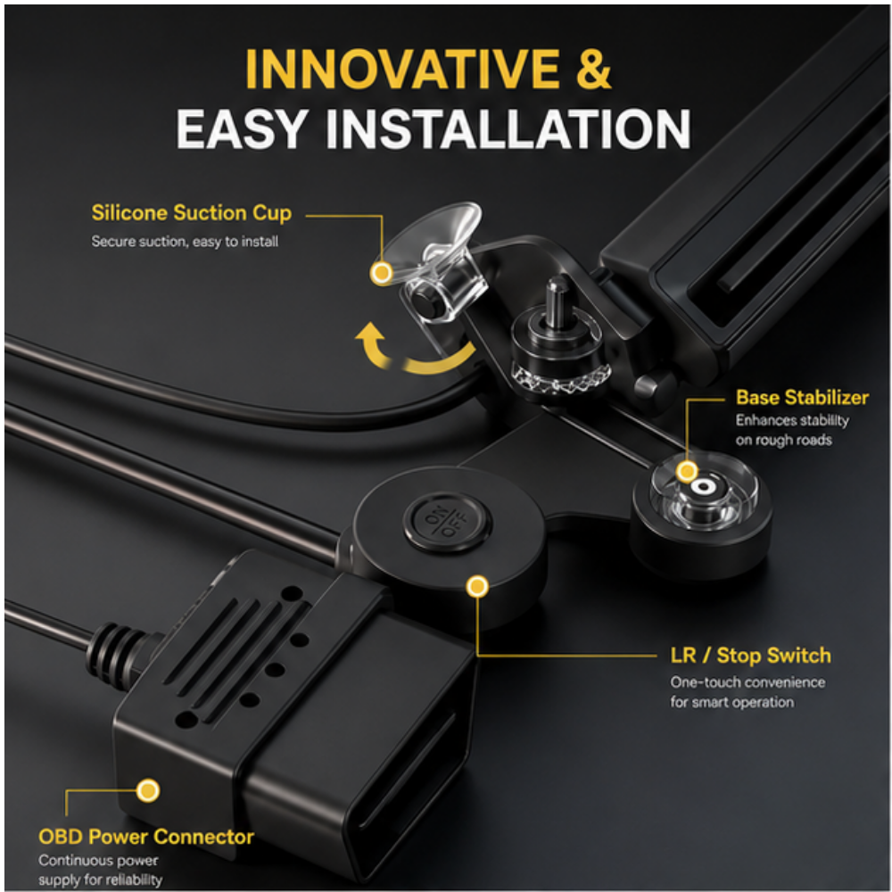 Automatic Electric Retractable Windshield Sunshade